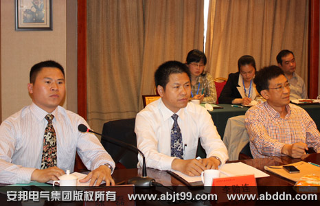 天长市政府领导、安邦电气集团董事长李贻连、副总经理陈磊